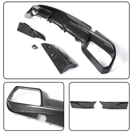 Carbon Fiber Rear Bumper Diffuser Compatible with BMW X6M F96 2023-2024 Lower Bumper Lip Diffuser Body Kit Factory Outlet
