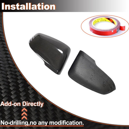 Carbon Fiber Mirror Cover Caps Fit for Toyota Supra 2018-2020 for BMW X1 F48 2016-2019 Z4 G29 2018-2020 dd on Style Side Rear