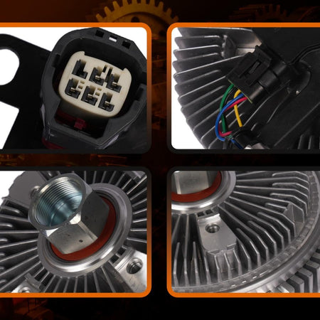 MCACAR KIT Engine Cooling Fan Clutch Compatible with Dodge Ram 2500 3500 4500 2010-2013 Electronic Radiator Fan Clutch for Ra