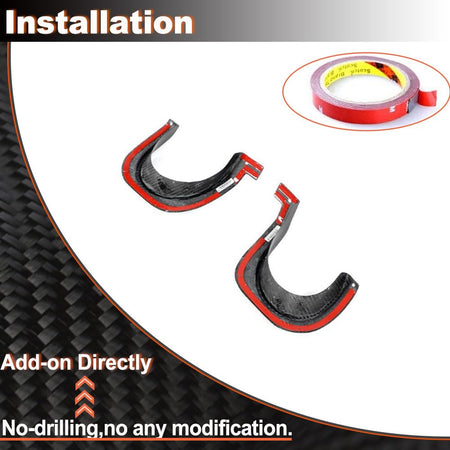 Carbon Fiber Exhaust Muffler Tail Pipe Upper Trim Cover Fits for Toyota Supra GR A90 A91 MK5 2019-2024 Tail Throat Upper Trim