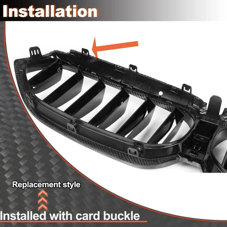 Dry Carbon Fiber Front Grille for BMW G32 GT 6 Series Gran Turismo Facelift 2020-2022 Replacement style Auto Bumper Kidney Gr