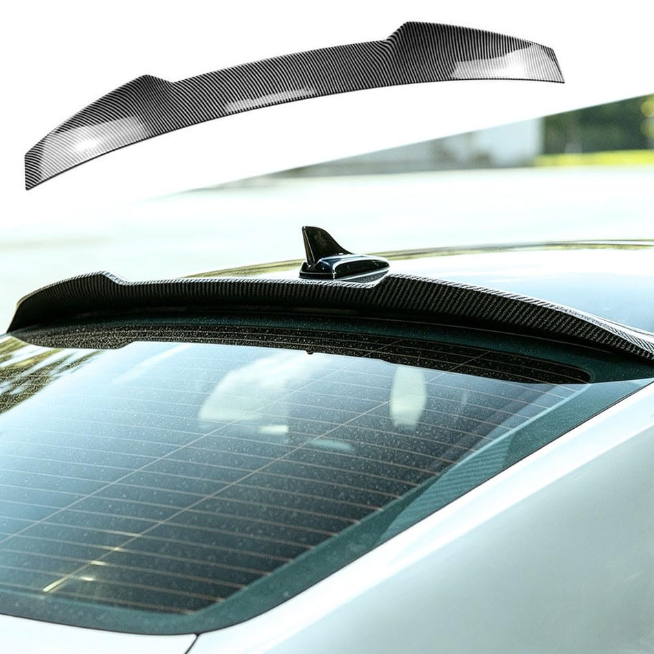 A5 Carbon Look Roof Lip for Audi A5 S5 RS5 F5 4-Door Sportback 2017-2024 | Rear Trunk Roof Spoiler ABS Carbon Fiber Look Raci