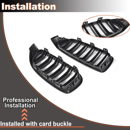 F32 Front Grille Compatible with BMW 4 Series F32 F33 F36/M3 F80/M4 F82 F83 2014-2019 ABS Auto Bumper Kidney Grill Cover Body