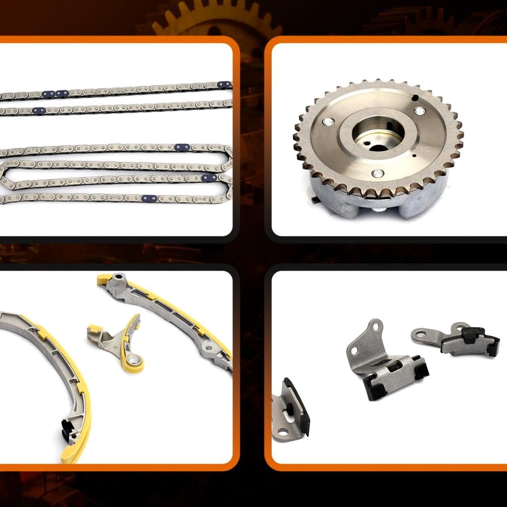 Timing Chain Kit w/VVT Sprockets Fits for Toyota Tacoma 2005-2015,4Runner 2010 2.7L L4 DOHC Replace #9-4217S 13050-75010
