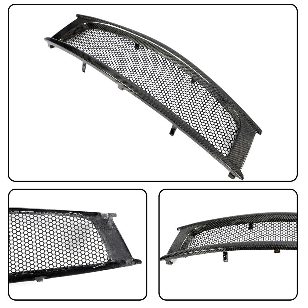 Carbon fiber Front Hood Grill Grille Cover Fits for Infiniti G37 2008-2013 Coupe 2Door Replacement Conversion Front Kidney Gr