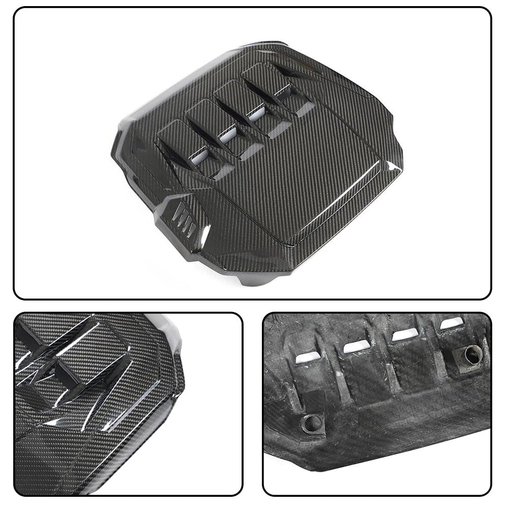 Dry Carbon Fiber Engine Cover for VW Golf 8 GTI MK8 21-23 | MCARCAR KIT Car Auto Hood Bonnet Protector Cap