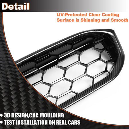 Real Carbon fiber Front Grill for BMW 3 Series G20 Sedan 320i 330iLCI 2023-2025 Front Hood Grill Grille Cover Front Bumper Ki