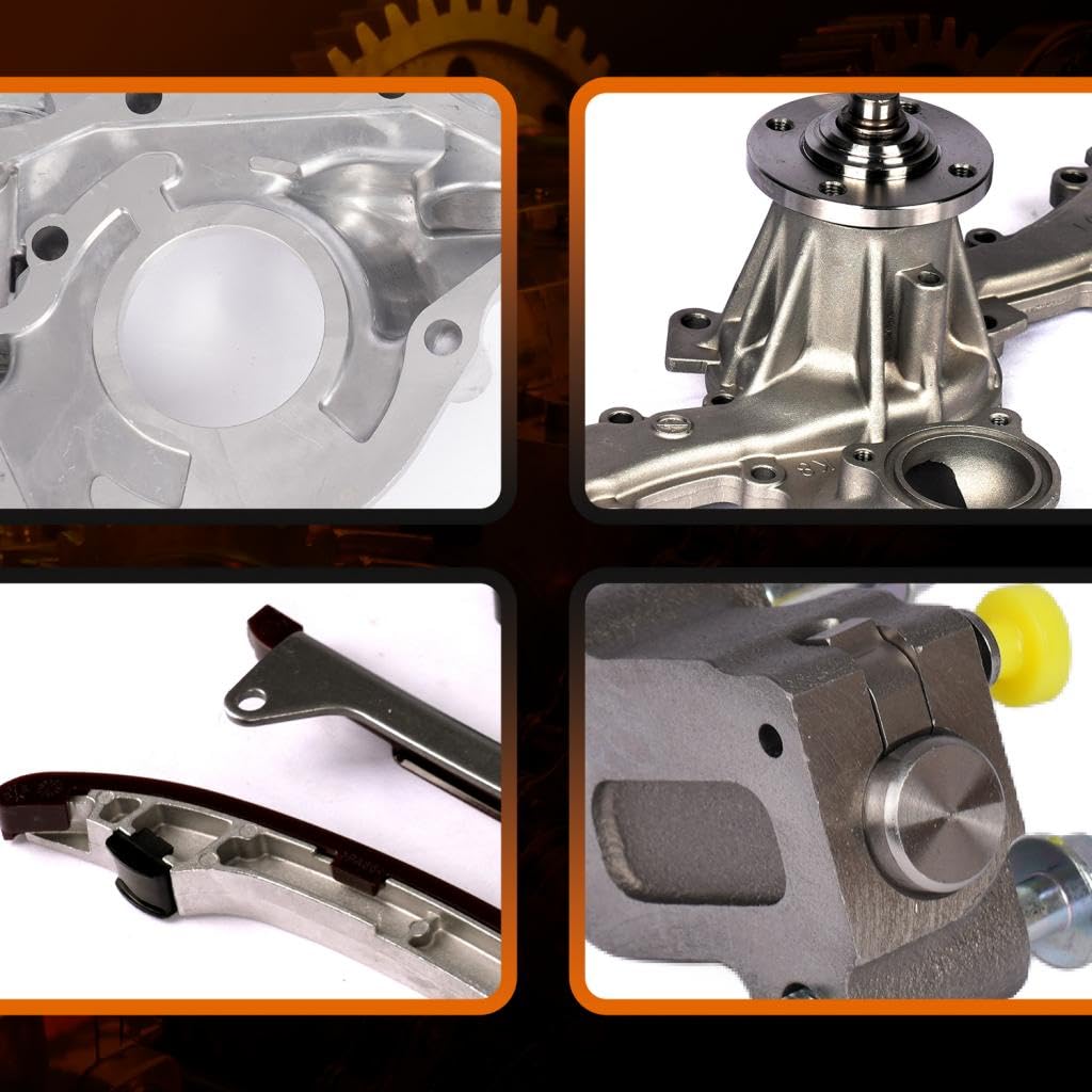 Timing Chain Kit Tensioner Sprockets Guides Compatible with Toyota 4Runner 03-09, FJ Cruiser 07-09, Tacoma 05-15, Tundra 05-1
