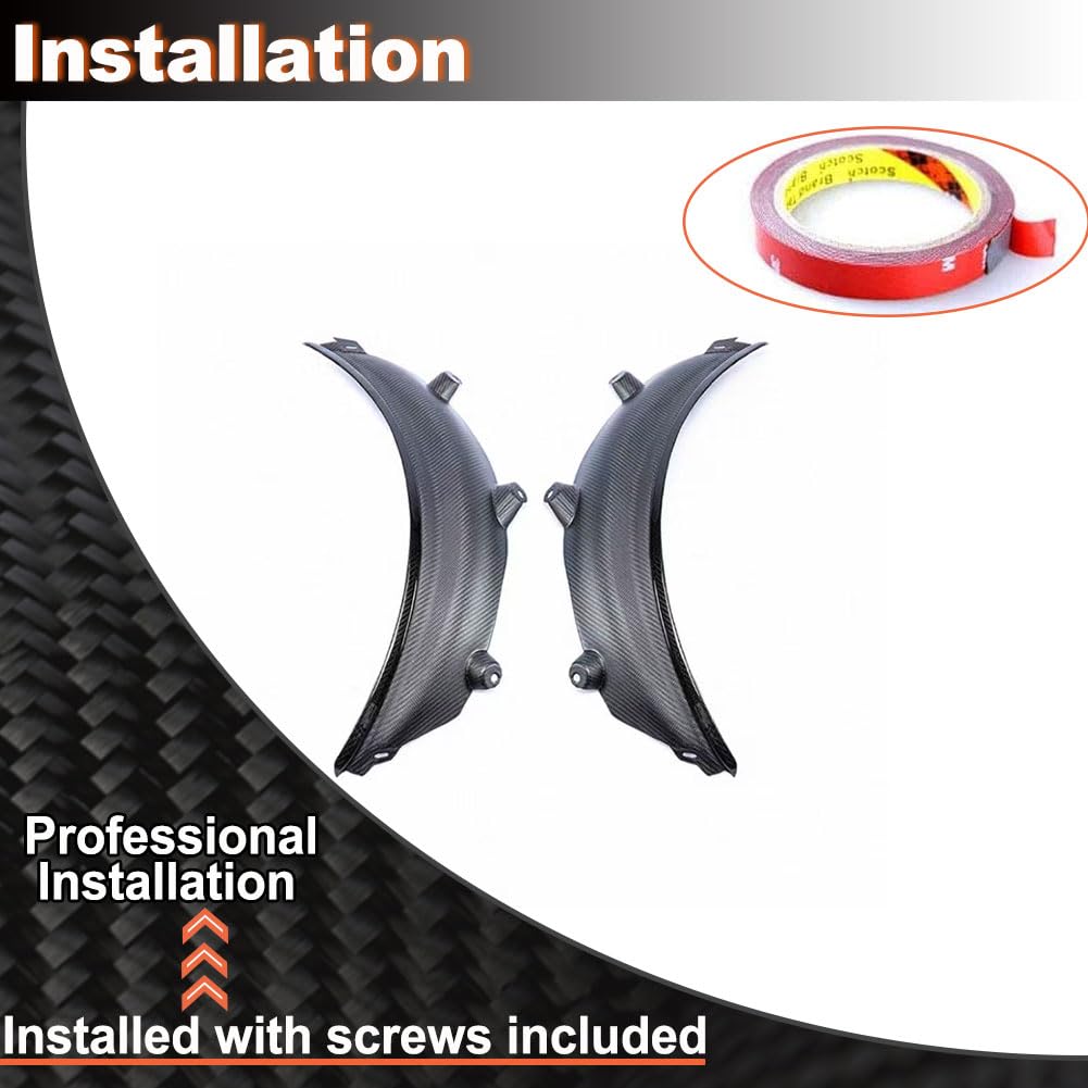 Carbon Fiber Rear Wheel Arch Fender Flare for BMW G80 M3 2021-2024 | Wheel Eyebrow Arch Trim Lips Fender Flares Protector Fac