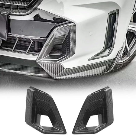 Dry Carbon Fiber Front Lower Air Vent Trim for BMW X5 G05 M50i M60i 2023-2025 Front Air Vent Cover Inlet Front Intake Ducts S