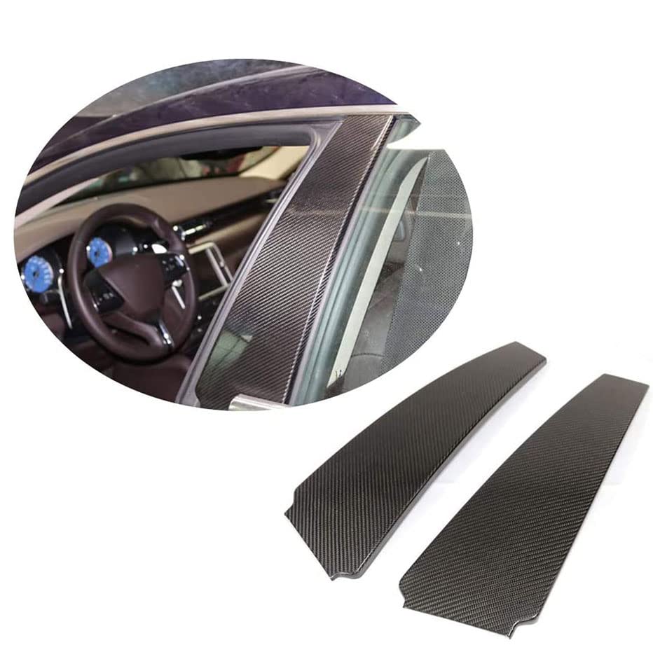 Carbon Fiber B Pillar Window Trims fits Maserati Quattroporte 2018