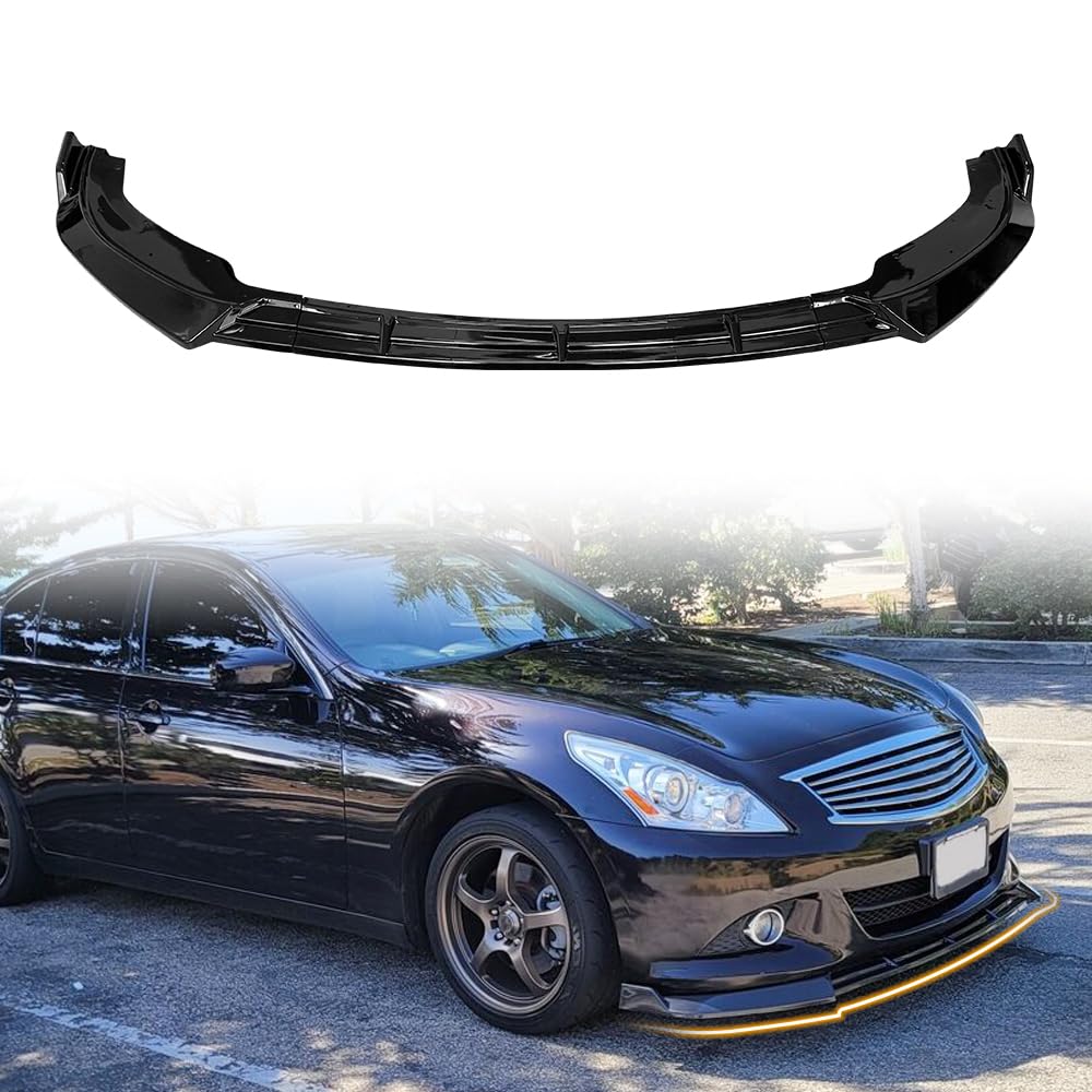 Carbon Fiber Front Bumper Lip Chin Spoiler for Infiniti G37 Base 2010