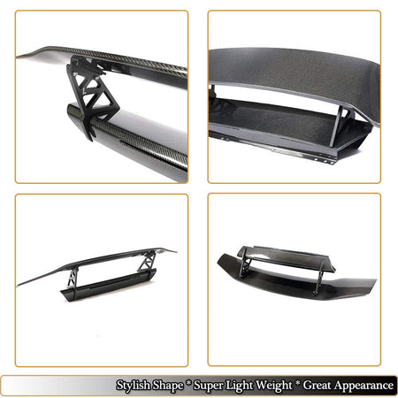 Carbon Fiber Trunk Spoiler Compatible with Lamborghini Huracan LP580 LP610 Coupe 2014-2018 Racing Rear Boot Wing Spoiler