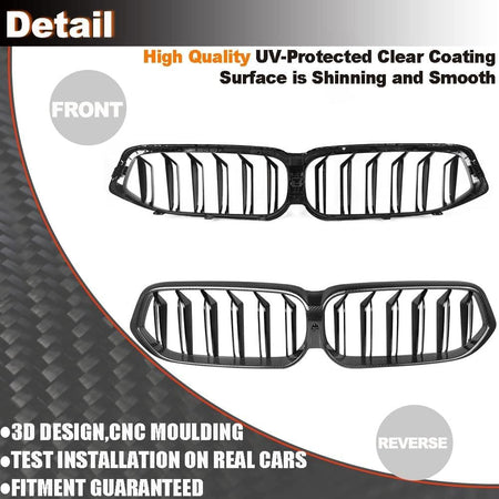 Dry Carbon Fiber Front Grille for BMW G32 GT 6 Series Gran Turismo Facelift 2020-2022 Replacement style Auto Bumper Kidney Gr