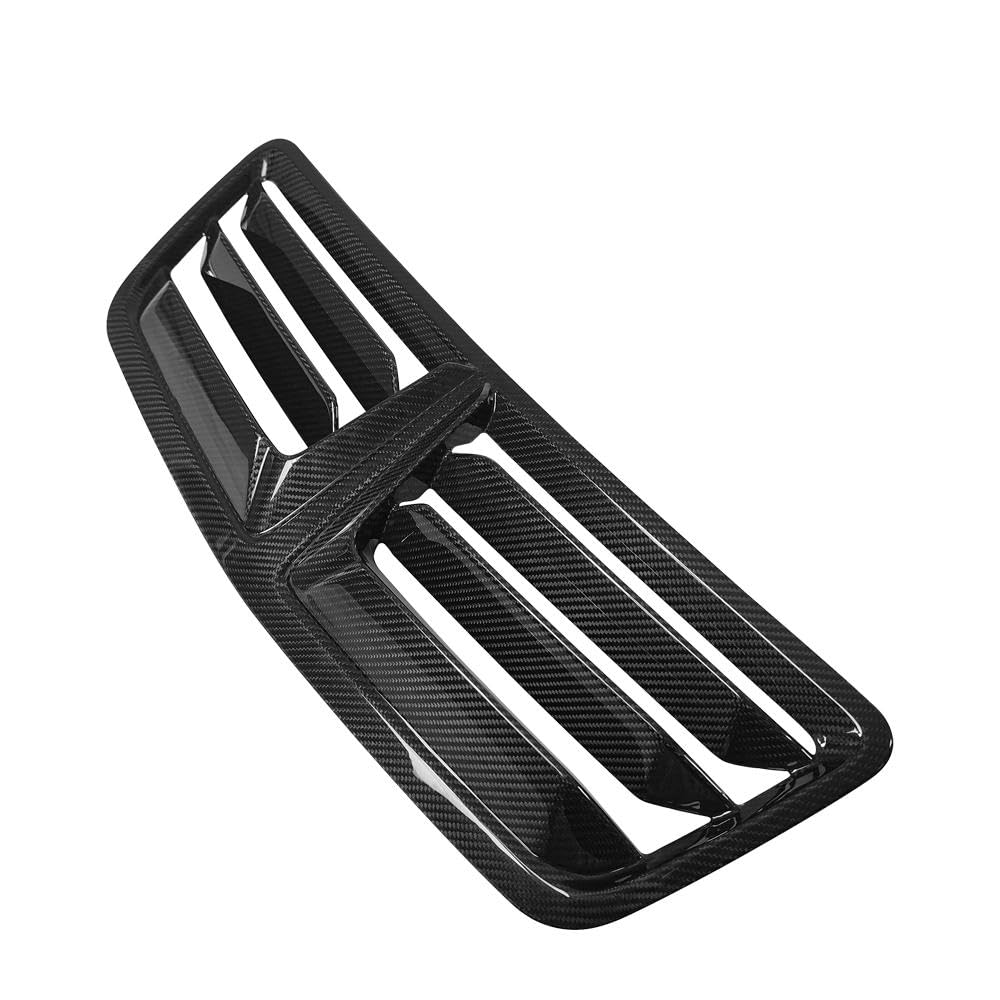 Real Carbon Fiber Front Hood Vents Cover Fit for Ford Mustang S650 GT Dark Horse 2024-2025 Replacement Style Engine Hood Air 