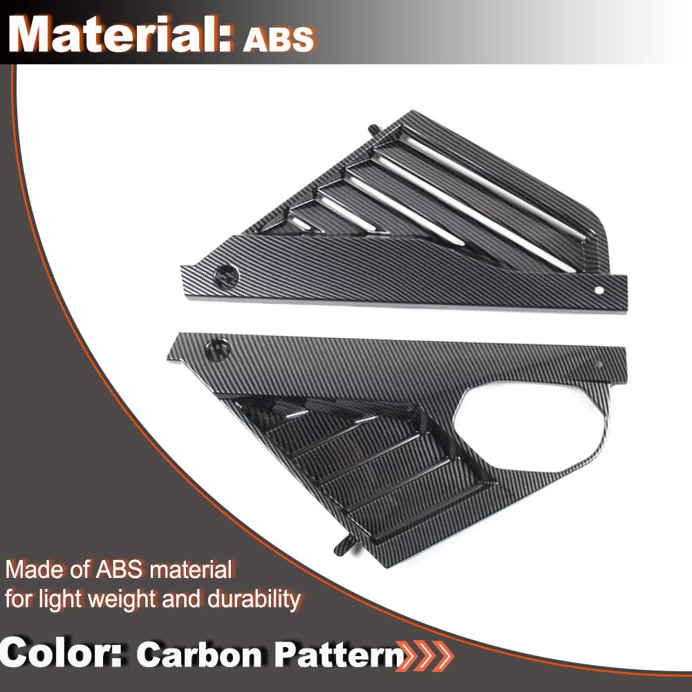 ABS Engine Bay Panel Cover for Chevy Chevrolet Corvette C8 Coupe 2020-2023 Carbon Pattern Engine Compartment Cover Kit Factor