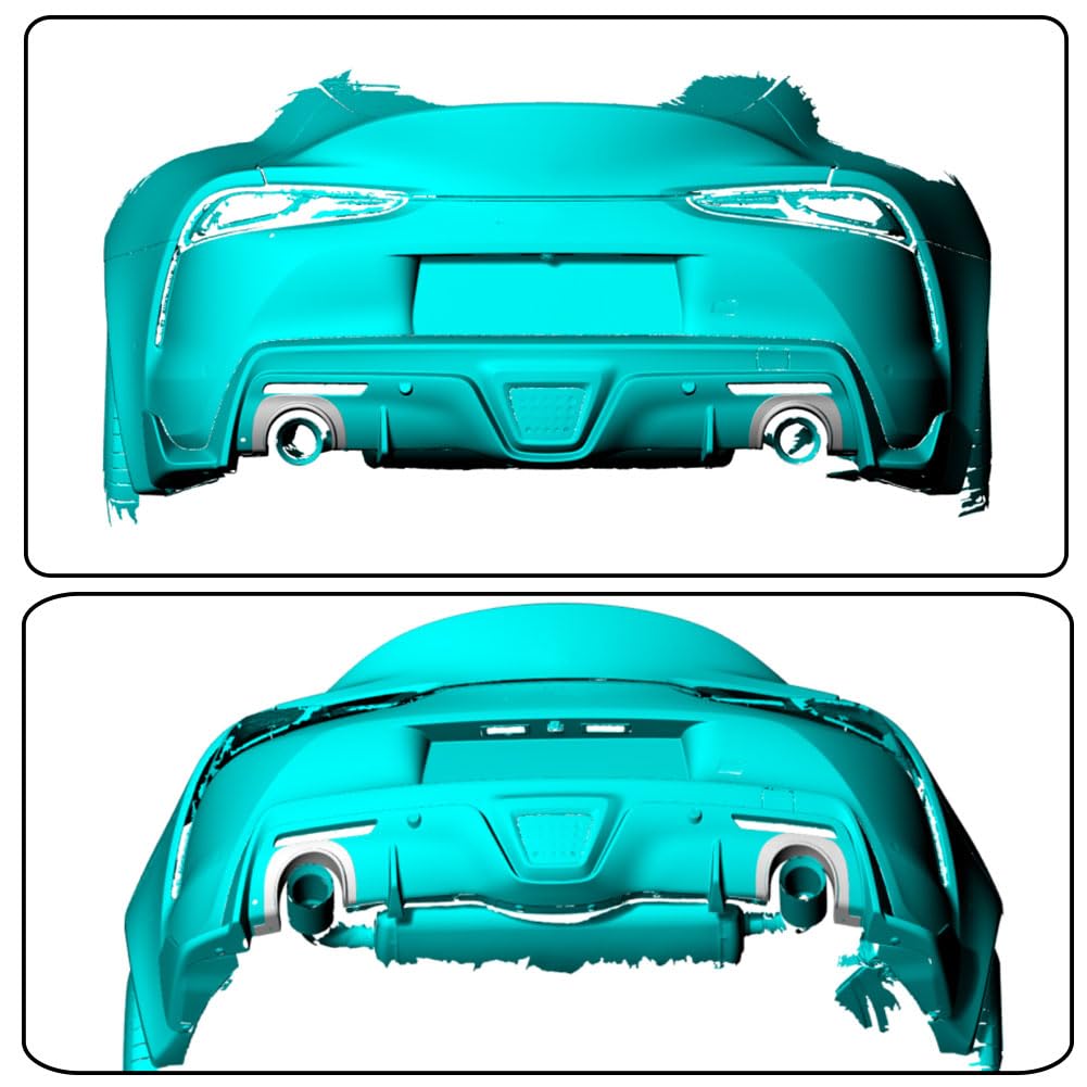 Carbon Fiber Exhaust Muffler Tail Pipe Upper Trim Cover Fits for Toyota Supra GR A90 A91 MK5 2019-2024 Tail Throat Upper Trim