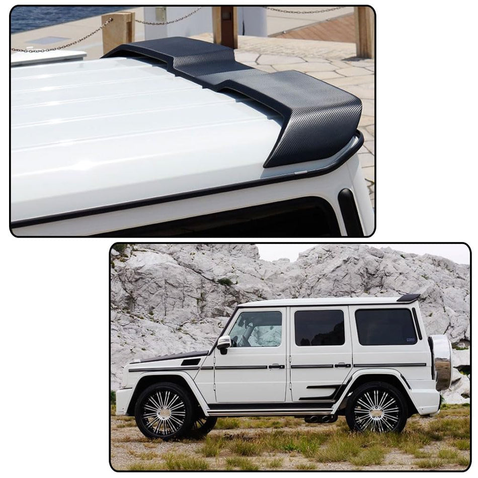 Carbon Fiber Rear Roof Spoiler for Mercedes-Benz G Wagon W463 G500 G550 G55 G63 G65 AMG 2014-2018 Trunk Spoiler Wing Aerodyna