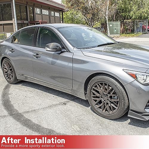 Carbon Fiber Mirror Caps for Infiniti Q50 Q50S Q60 Q70 QX30 2014-2022