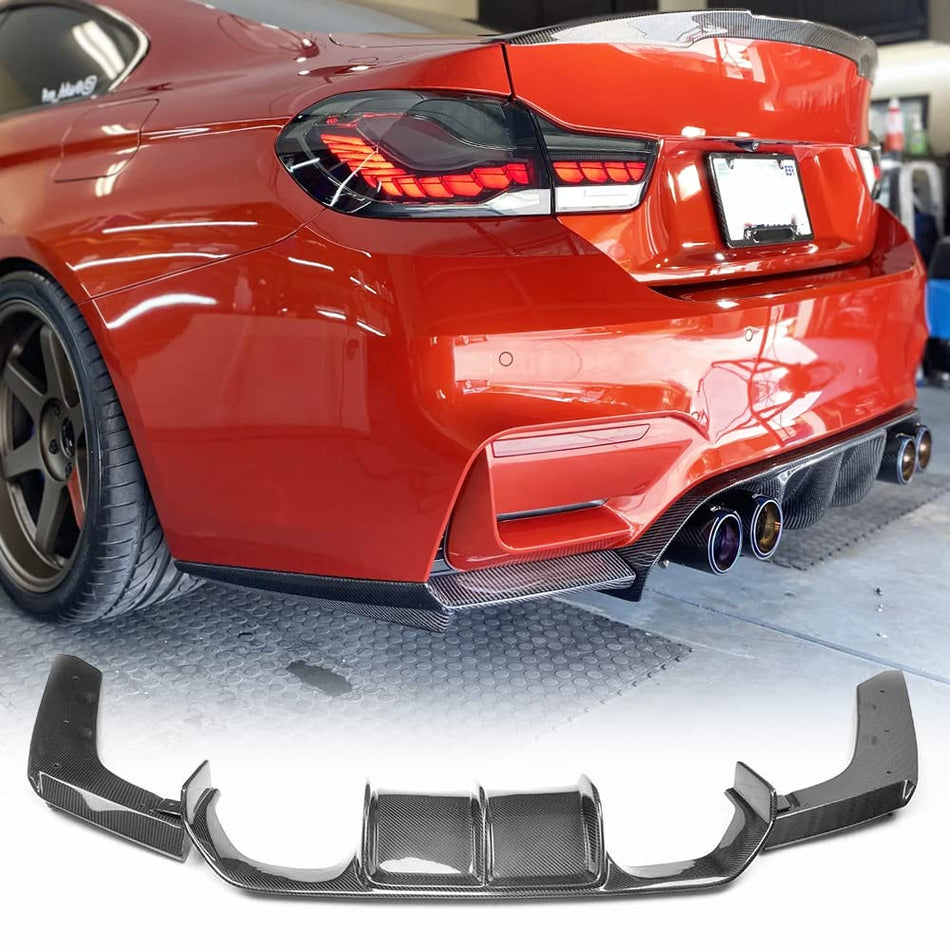 Carbon Fiber Rear Diffuser Lip fits BMW 3 Series F80 M3 2014-2019