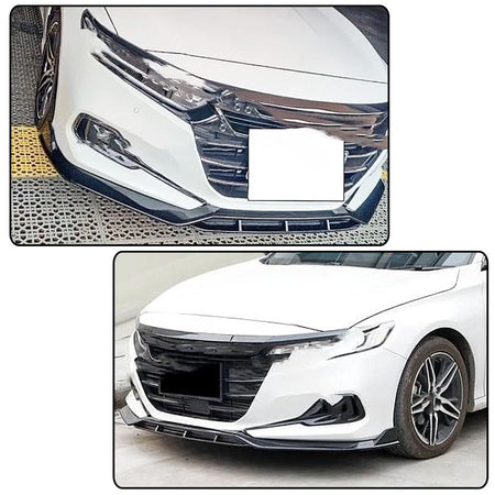 Gloss Black Front Bumper Lip for Honda Accord 2021 2022 PP | Front Lip Splitter Air Dam Bumper Protection Spoiler Splitter 3P