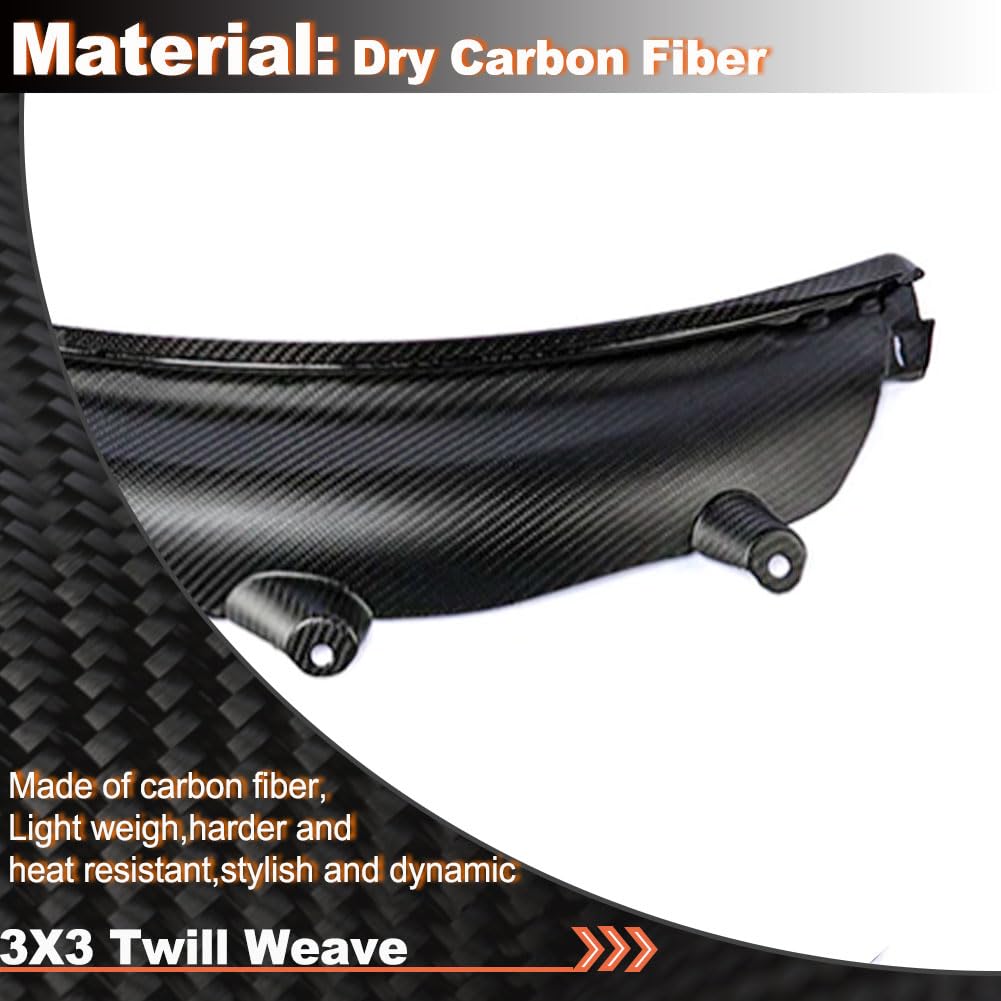Carbon Fiber Rear Wheel Arch Fender Flare for BMW G80 M3 2021-2024 | Wheel Eyebrow Arch Trim Lips Fender Flares Protector Fac