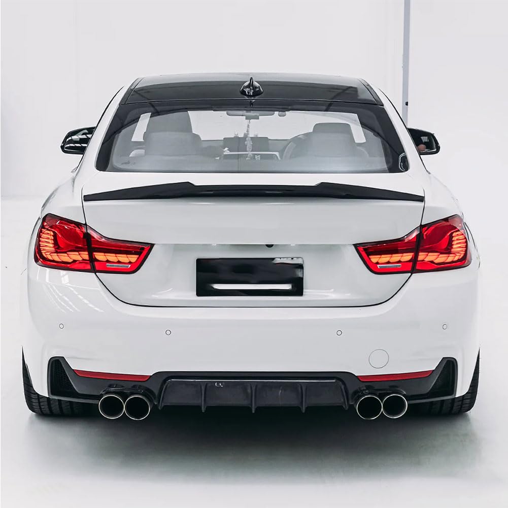 Trunk Spoiler for BMW 4 Series F32 Coupe 2-Door 2014-2020 | 420i 428i 430i 435i 440i Rear Boot Lid Highkick Wing Lip Factory 