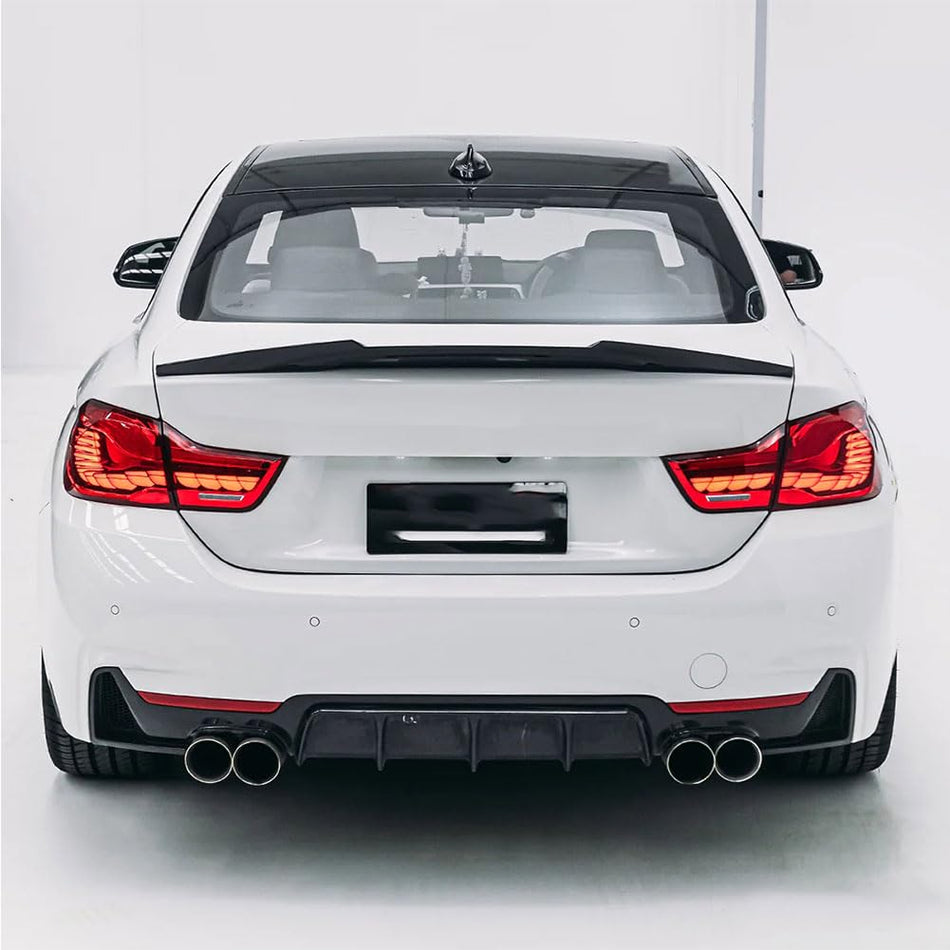 Trunk Spoiler for BMW 4 Series F32 Coupe 2-Door 2014-2020 | 420i 428i 430i 435i 440i Rear Boot Lid Highkick Wing Lip Factory 
