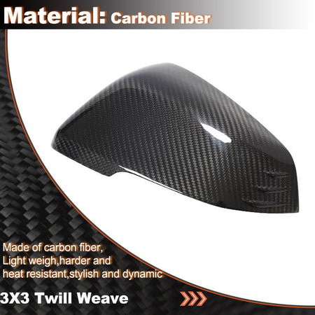 Carbon Fiber Mirror Cover Caps Fit for Toyota Supra 2018-2020 for BMW X1 F48 2016-2019 Z4 G29 2018-2020 dd on Style Side Rear