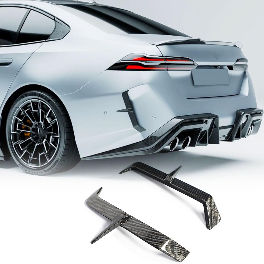 G90 M5 Full Carbon Fiber Rear Vent Cover Compatible with BMW G90 M5 2025-2026 Rear Bumper Side Vent Canard Covers Factory Out