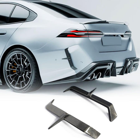 G90 M5 Full Carbon Fiber Rear Vent Cover Compatible with BMW G90 M5 2025-2026 Rear Bumper Side Vent Canard Covers Factory Out
