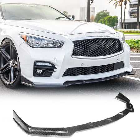 Q50 Carbon Fiber Front Bupmer Lip for Infiniti Q50 Sport 2014-2017