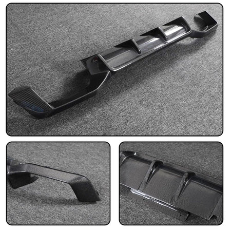 Real Carbon Fiber Rear Bumper Diffuser for BMW X4M F98 M40i Sport Utility 4-Door 2023-2024 Lower Bumper Lip Diffuser Body Kit