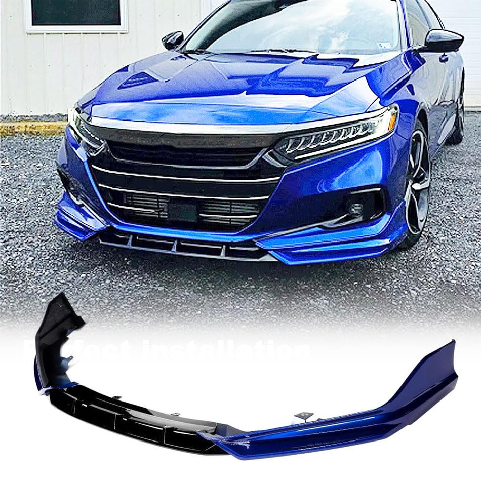 Front Bumper Lip Splitter for Honda Accord 2021-2022 Still Night Pearl Blue | Front Lip Splitter Air Dam Bumper Protection Sp