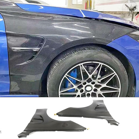 Carbon Fiber Side Fender Vent for BMW 4 Series F32 F36 M Sport 2Door 4Door 2014-2018 Front Air Intake Scoop Cover Trim 1Pair 