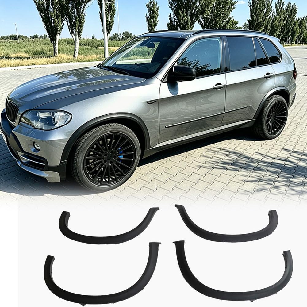 Wide Fender Flares Compatible with BMW X5 E70 2007-2013 Wheel Trim Molding Accessories
