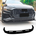 Gloss Black Front Lip for Audi Q8 SQ8 Sline Sport Utility 4-Door 2019-2023 | ABS Plastic Front Chin Spoiler Splitter Protecto