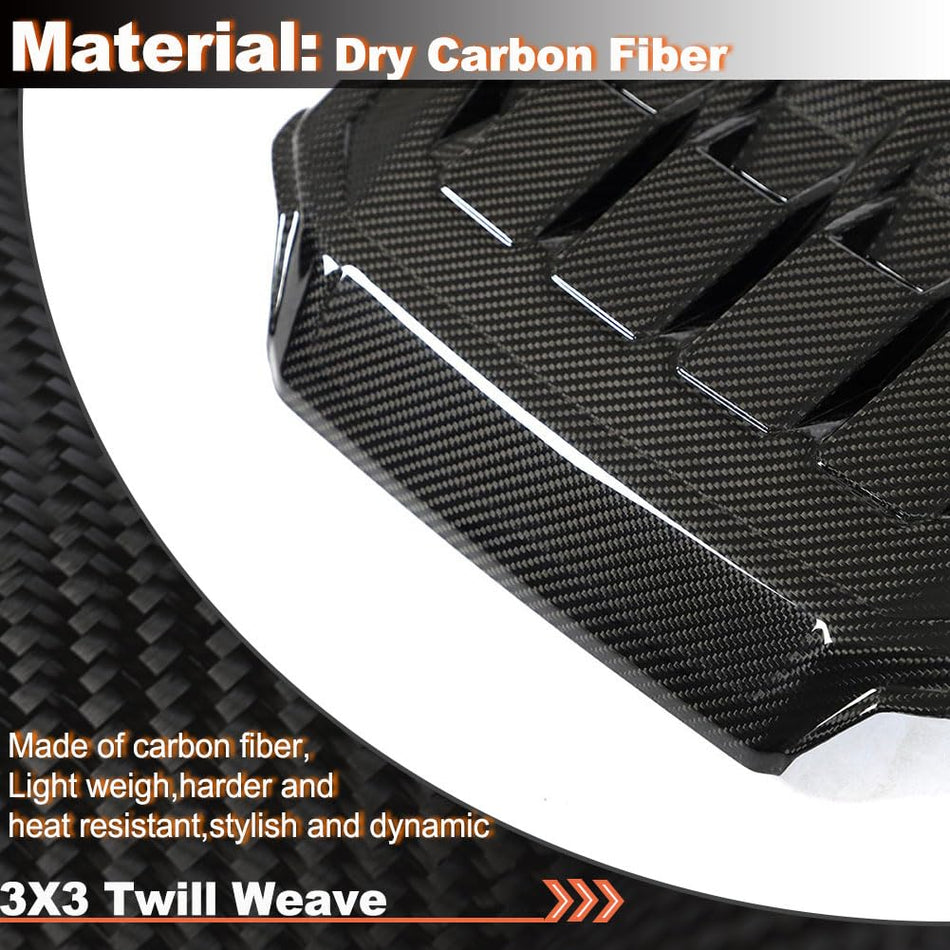 Dry Carbon Fiber Engine Cover for VW Golf 8 GTI MK8 21-23 | MCARCAR KIT Car Auto Hood Bonnet Protector Cap