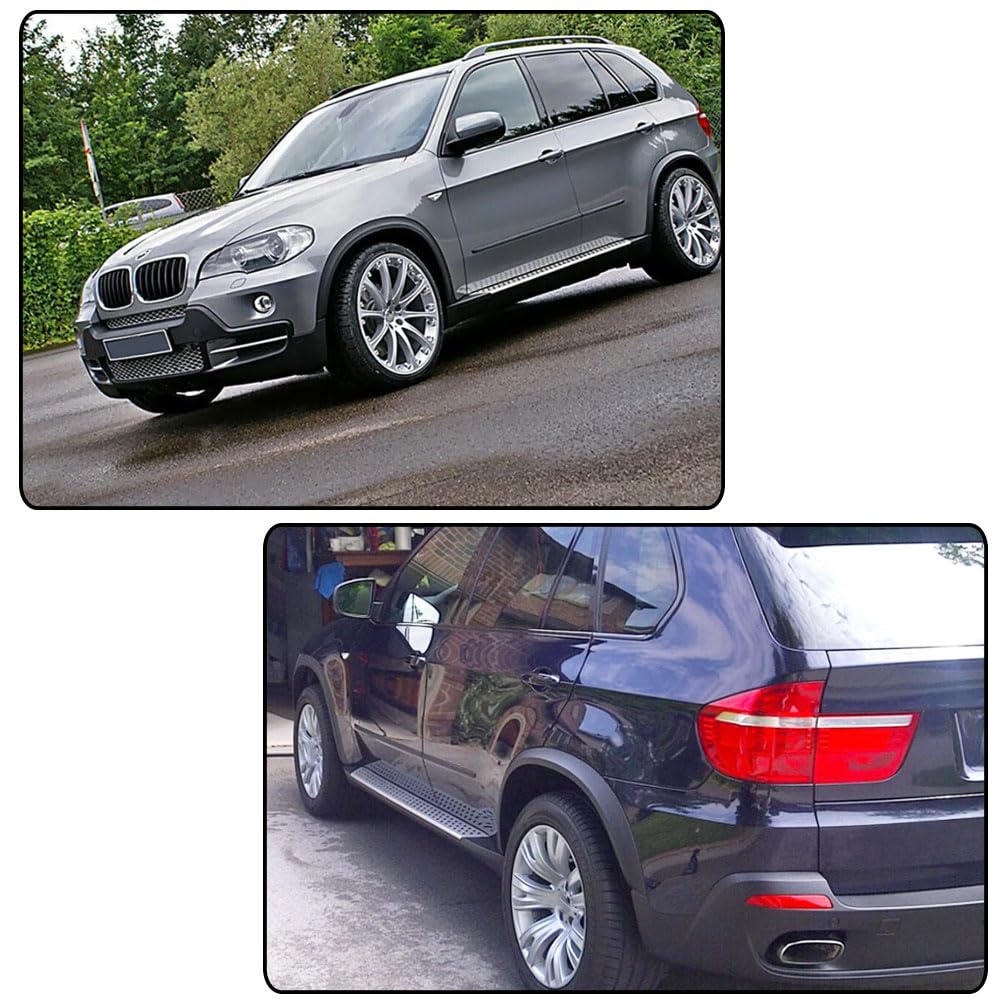 Wide Fender Flares Compatible with BMW X5 E70 2007-2013 Wheel Trim Molding Accessories
