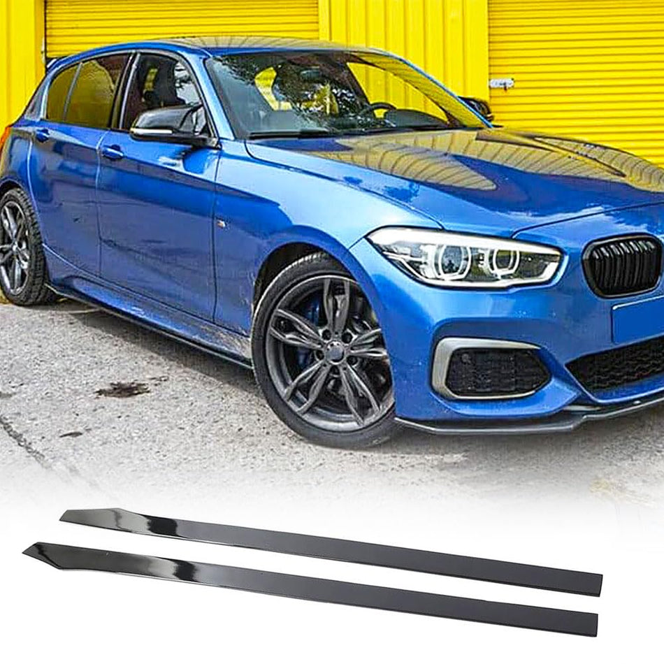Gloss Black Universal Door Side Skirts fits for BMW F06 F12 F13 M6 F80 F82 M3 M4 2013-2019 FRP Side Apron Lip Body Kits (Leng