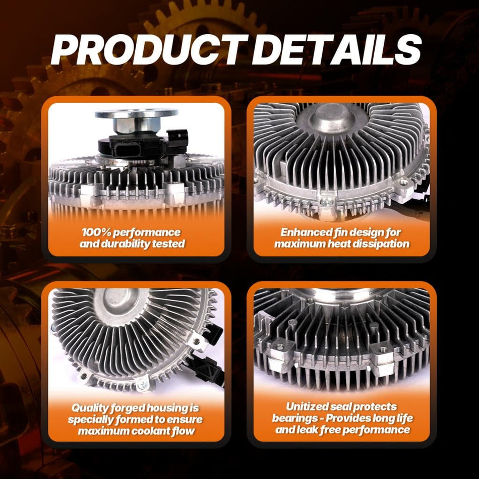 210825X20A Engine Cooling Fan Clutch Compatible with Infiniti QX56 QX80/for Nissan Armada NV2500 NV3500 Titan V8 5.6L