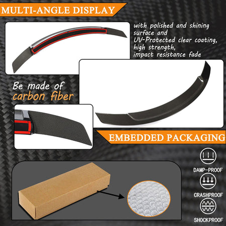 Carbon Fiber Spoier&Front Bumper Lip Fits for Mercedes Benz C Class C205 A205 C63 AMG 2Door 2015-2018 Chin Spoiler Splitter P