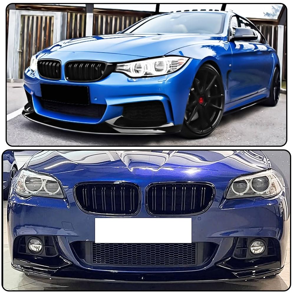 Gloss Black Front Bumper Lip Compatible with BMW 4 Series F32 F33 F36 M Sport 2Door 4Door 2014-2019 420i 428i 435i 440i Chin 