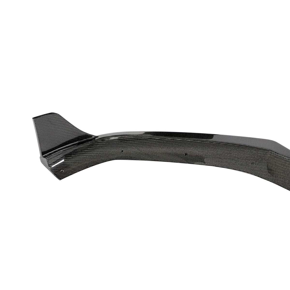 Audi A5 S5 B9 front lip gloss carbon fiber weave detail