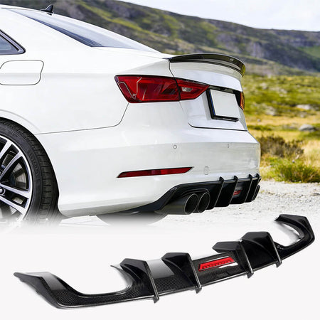 AudiA3SlineS32013-2016RearBumperDiffuserwithLEDCarbonFiber_ahacarbon
