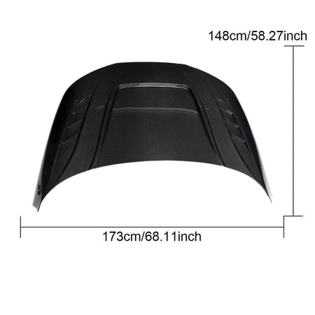 Audi RS4 2021-2024 Dry Carbon Fiber Engine Bonnet Hood Cover - www.ahacarbon.com