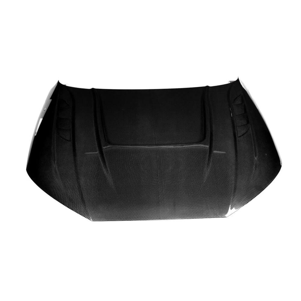 Audi RS4 2021-2024 Dry Carbon Fiber Engine Bonnet Hood Cover - www.ahacarbon.com