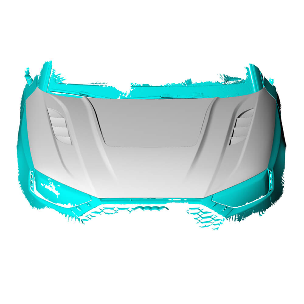 Audi RS4 2021-2024 Dry Carbon Fiber Engine Bonnet Hood Cover - www.ahacarbon.com