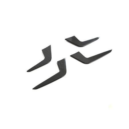 Audi RS5 Coupe 2 Door 2021-2025 Front Bumper Splitters Dry Carbon Fiber - www.ahacarbon.com