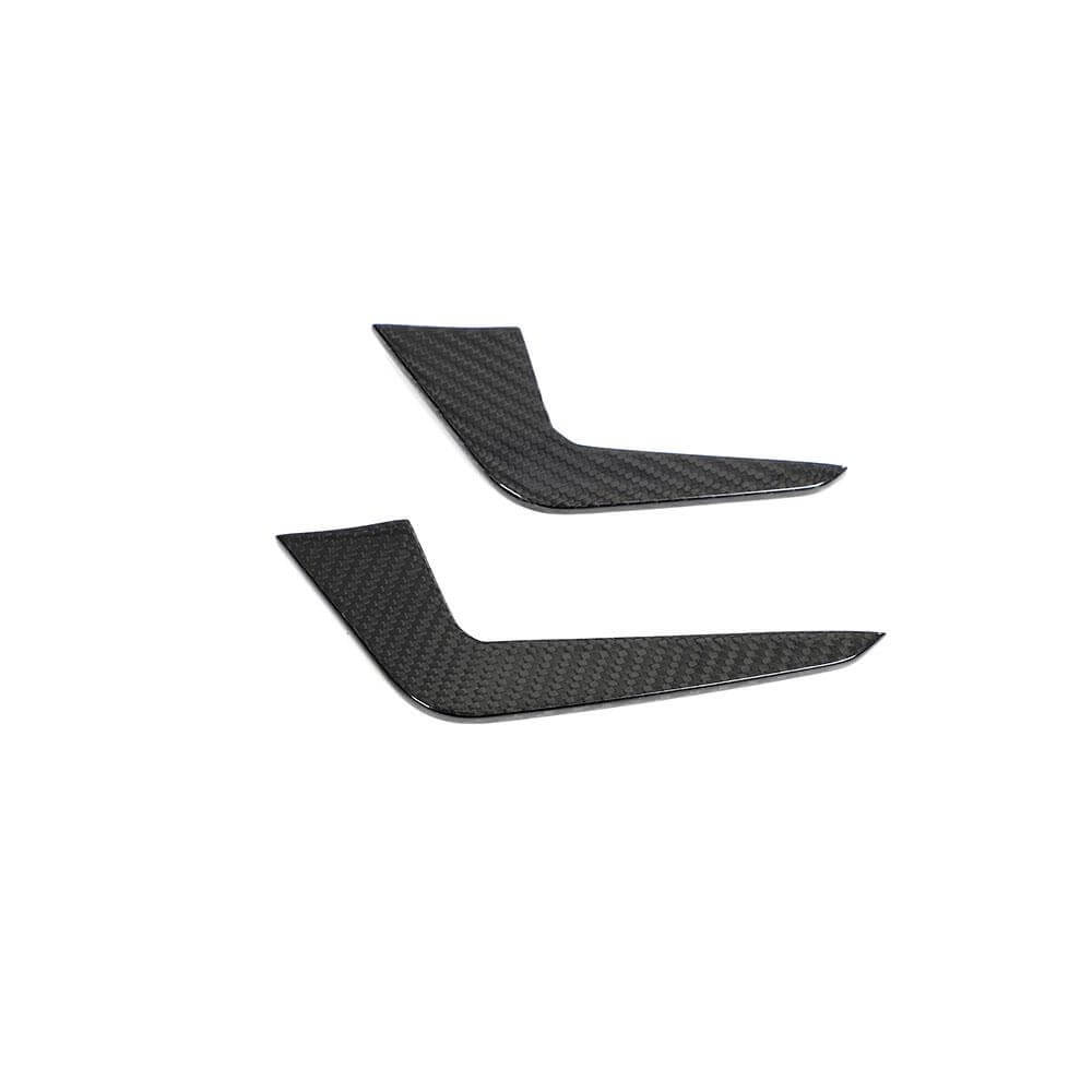 Audi RS5 Coupe 2 Door 2021-2025 Front Bumper Splitters Dry Carbon Fiber - www.ahacarbon.com